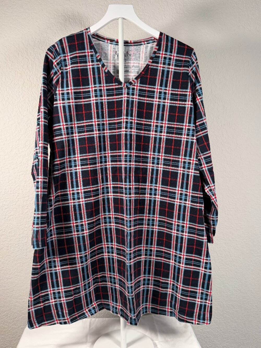 Ulla Popken Plus Size Plaid Tunic